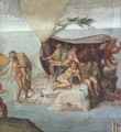 システィーナ礼拝堂の天井 創世記 ノア 79 洪水 右図 盛期ルネサンス ミケランジェロ